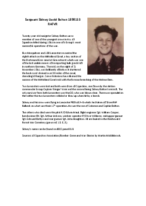 A preview of a PDF biography for Bolton, Sidney David